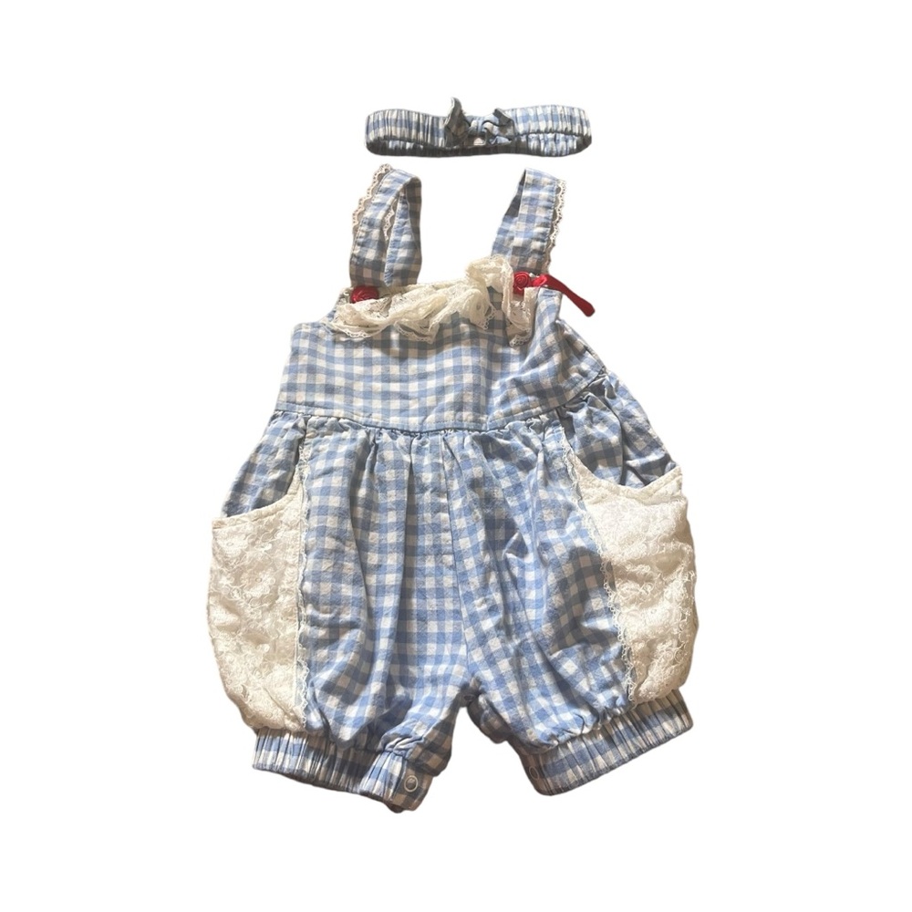 Vintage baby romper outfit